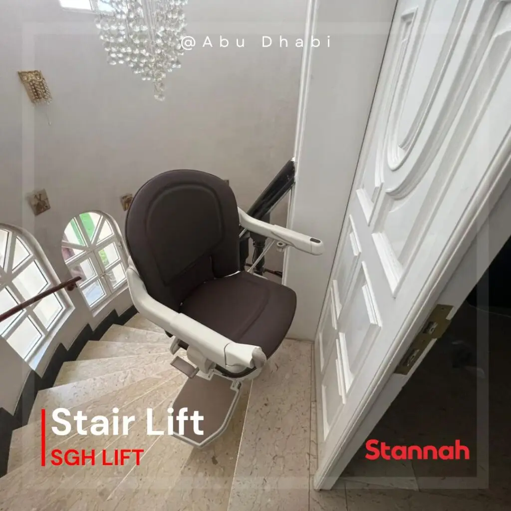 Sofia Stair lift installed in Dubai Marina by SGH Lift